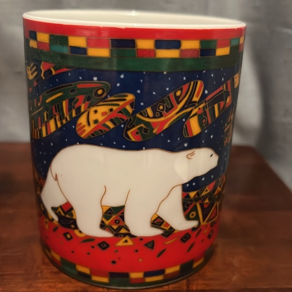 Dawn Oman Skye McGhie Polar Bear Mug Yellowknife  Native North American Art - Picture 4 of 10